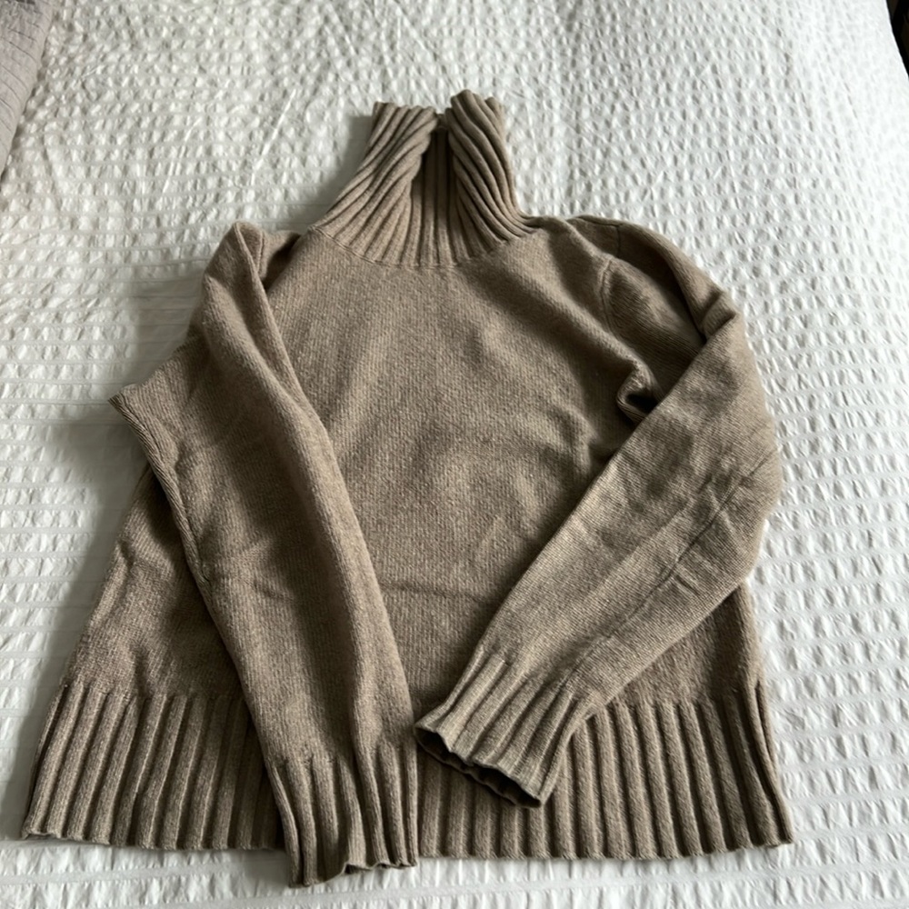 Patagonia roll neck cashmere sweater